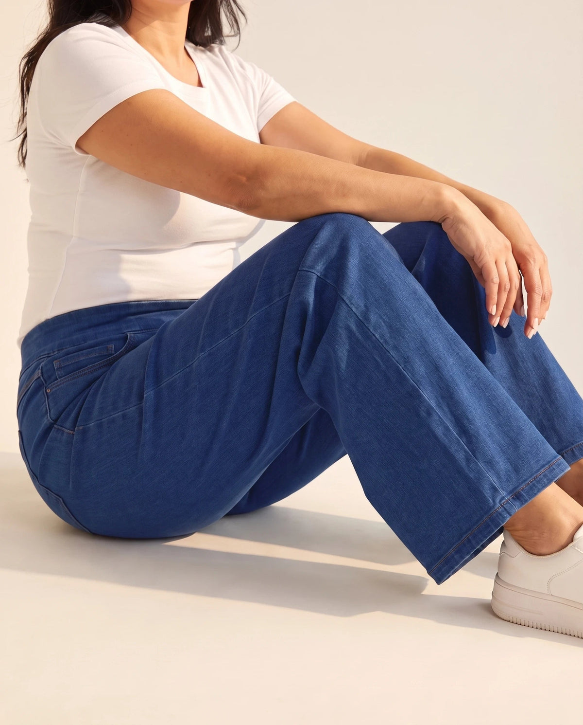 Jeans Wide Leg VivaCuerpo™ — Sin Botón, Sin Cierre — imagen 6