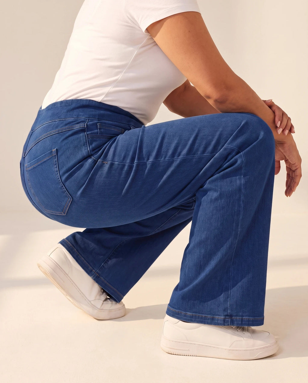 Jeans Wide Leg VivaCuerpo™ — Sin Botón, Sin Cierre — imagen 9
