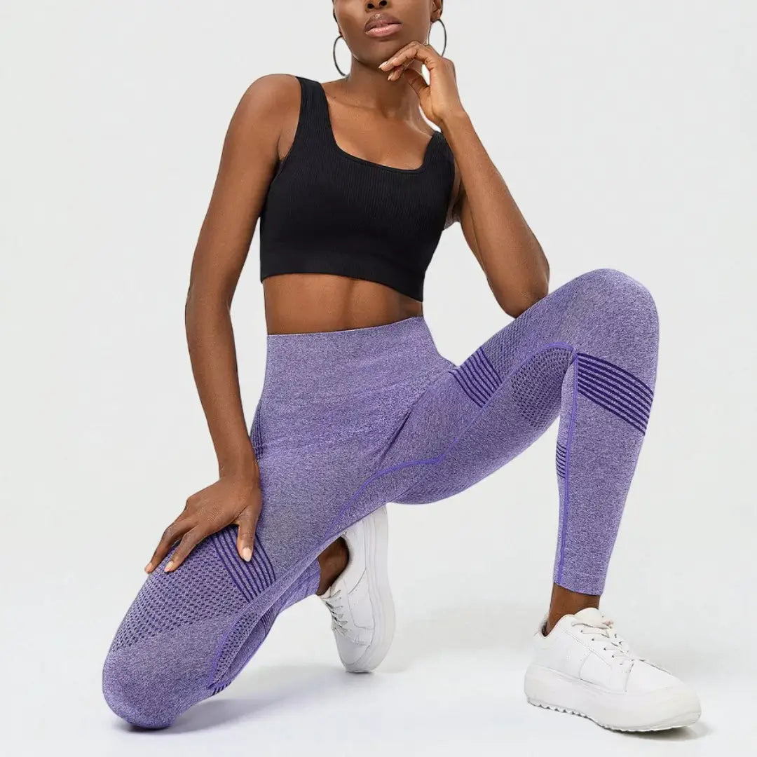 Leggings 3D VivaCuerpo™ - Violeta Claro — imagen 3