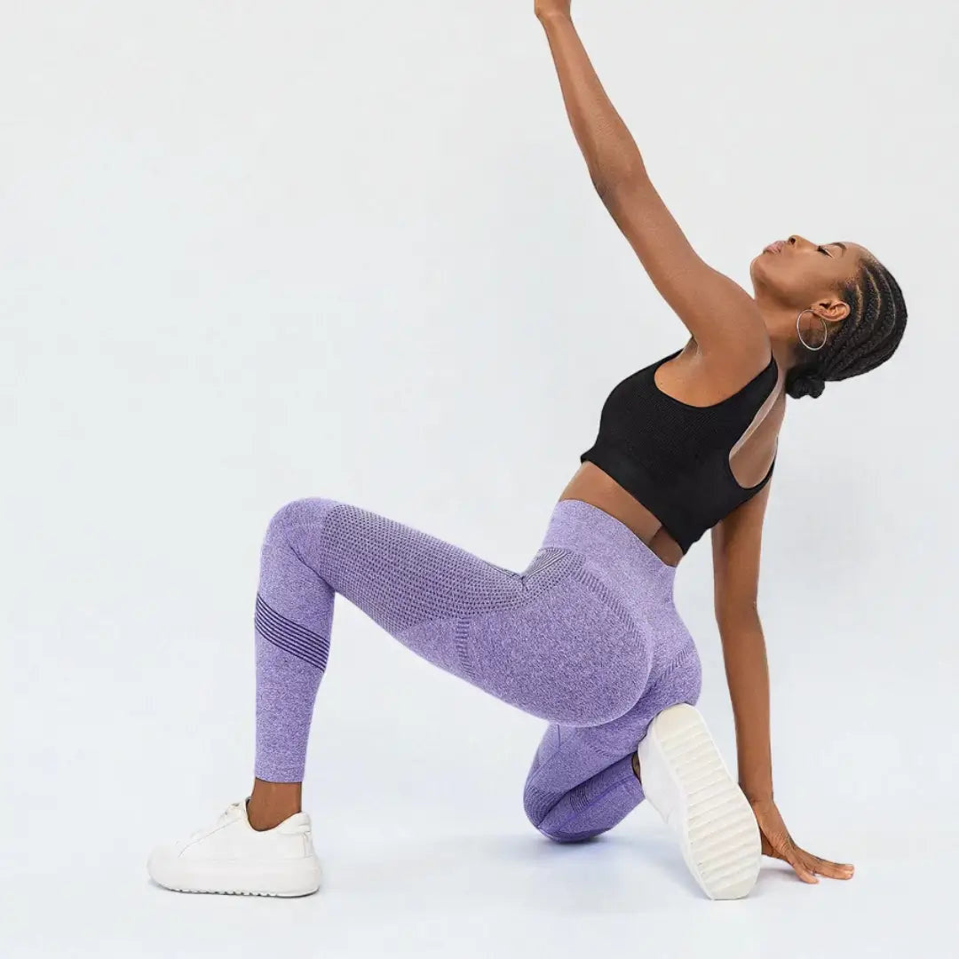 Leggings 3D VivaCuerpo™ - Violeta Claro — imagen 4
