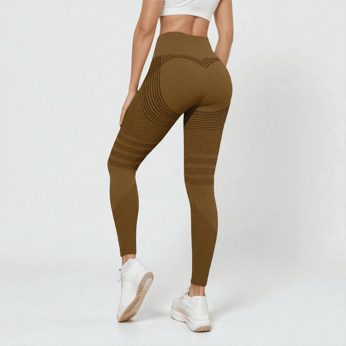 Leggings 3D VivaCuerpo™ - Café — imagen 2