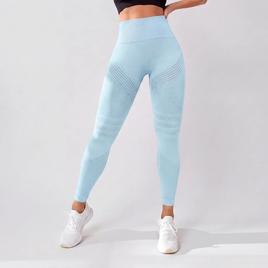 Leggings 3D VivaCuerpo™ - Azul Cielo — imagen 2