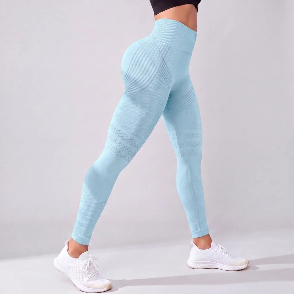 Leggings 3D VivaCuerpo™ - Azul Cielo — imagen 3