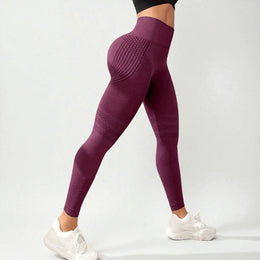 Leggings 3D VivaCuerpo™ - Rojo Oscuro